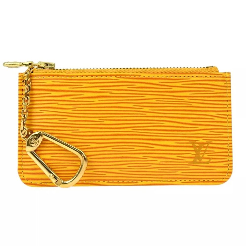 Louis Vuitton Yellow Epi Pochette Cles Coin Case Wallet